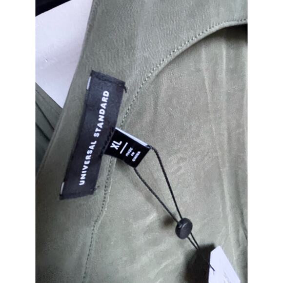 NWT Universal Standard Geneva Sage Green Asymmetric Maxi Dress Size X-Large XL - Picture 7 of 10